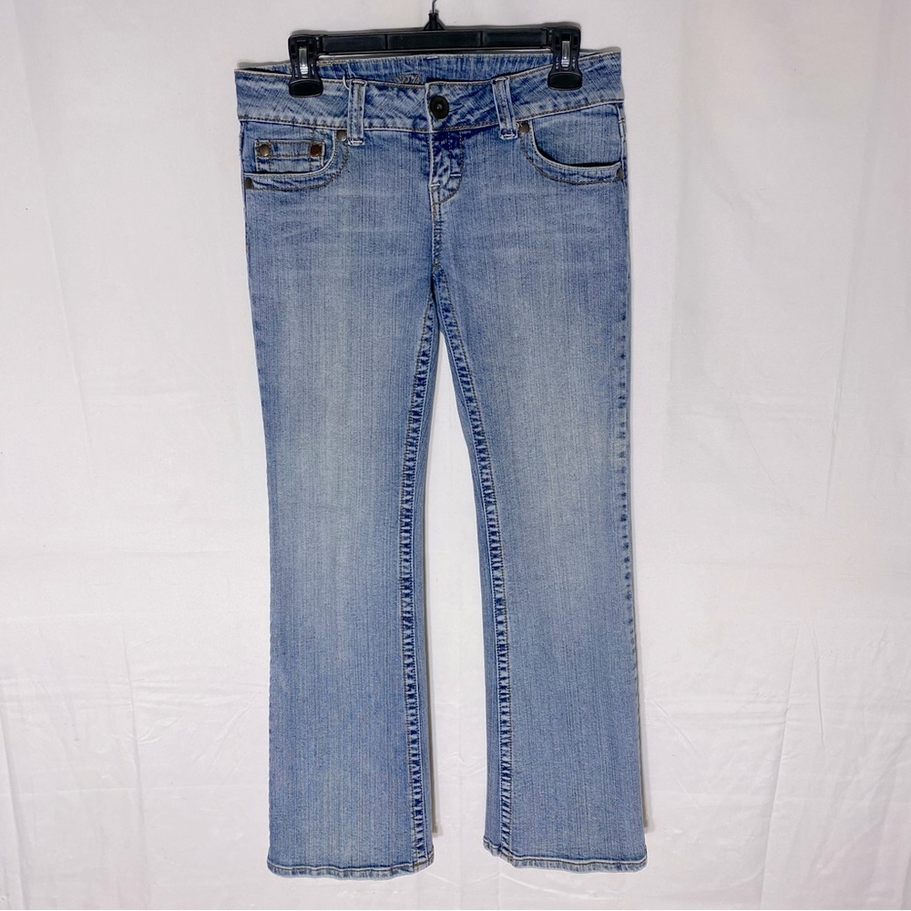 Vintage Y2K Bluenotes Light Wash Low Rise Kate Flare Leg Jeans 27 Festival Boho